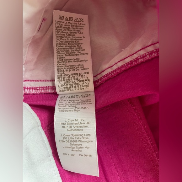 New J.Crew Women Chino Pink Shorts Size 0 - Picture 7 of 8